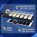 504 LED Solar Motion Sensor Outdoor Security Light - soilcommander