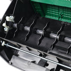 Metal Manual Garden Mower and Dethatcher Scarifier With Removable Collection Bag