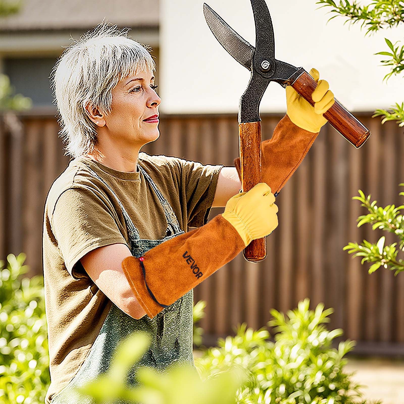 Premium Thorn-Proof Leather Gardening Gloves