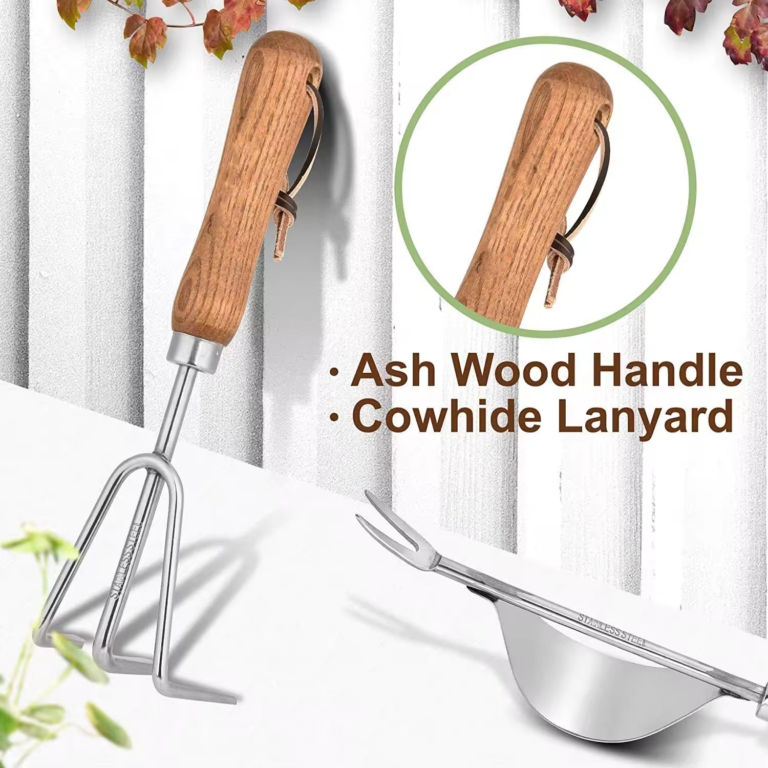 Ergonomic Wooden Handle Steel Gardening Shovel