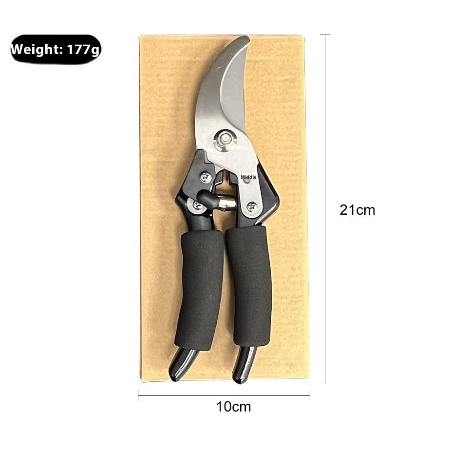 Ergonomic Stainless Steel Pruning Shears for Coarse Branch Shears