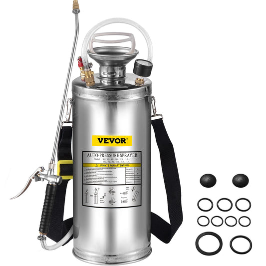 Stainless Steel Sprayer 8L Household Gardening And Floor Cleaning Sprayer, Suitable For The Current Neds Of Industry, Agriculture, Commerce, Medicine And Other Industries