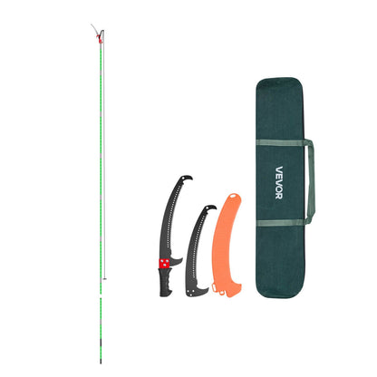Manual Pole Saw Extendable Pole Tree Pruner 3.87 - 27 Ft With Scissors