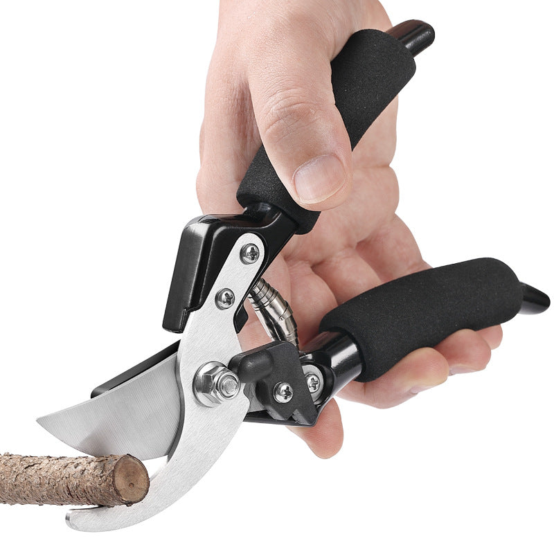 Ergonomic Stainless Steel Pruning Shears for Coarse Branch Shears