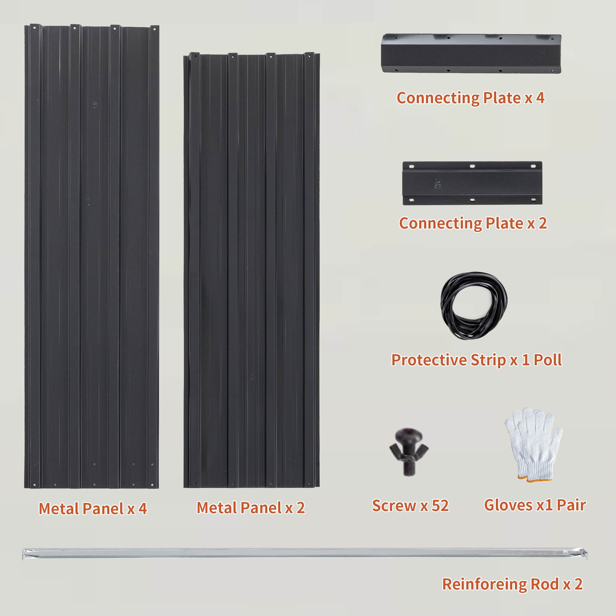 Galvanized Raised Large Garden Bed Planter Kit For Vegetables, Fruits, And Herbs