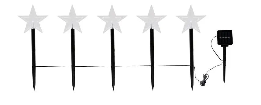 Solar Light Star Snowflake Christmas Tree Garden Light Decoration Lawn Lamp  Waterproof Outdoor Lighting Christmas Lights 1