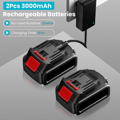 4 In 1 Cordless Pruning Shear And Electric Chainsaw With Max 5.5FT Extension Poles 4in Or 6in Pole Saw SK5 Blade Brushless Pruning Shear With 2Pcs 3.0Ah Batteries For Garden Yard