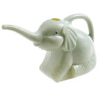 Baby elephant watering flowers - soilcommander