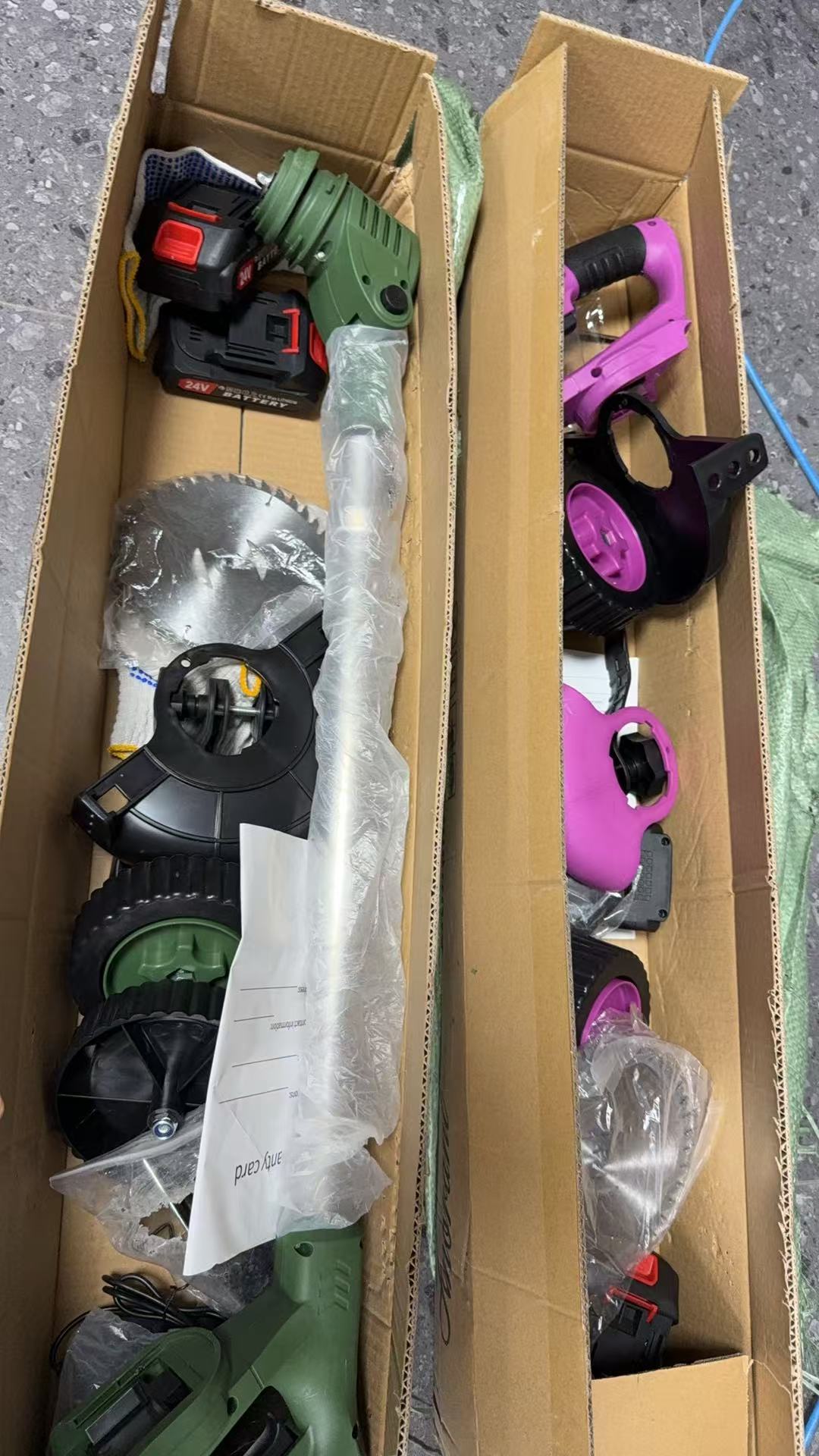 3-in-1 Cordless Electric Weed Eater, Trimmer, Edger Combo with 2 Batteries