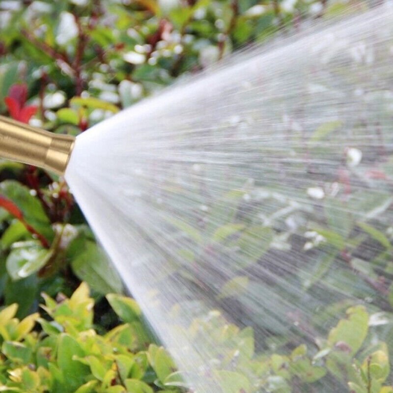 Brass Garden Hose Spray Gun | Adjustable Nozzle - soilcommander