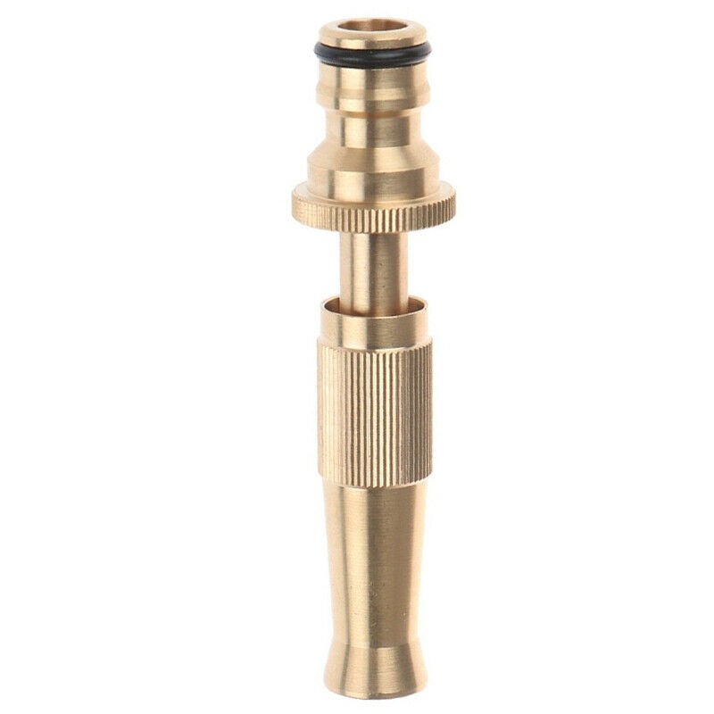 Brass Garden Hose Spray Gun | Adjustable Nozzle - soilcommander