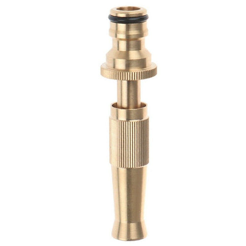 Brass Garden Hose Spray Gun | Adjustable Nozzle - soilcommander