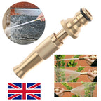 Brass Garden Hose Spray Gun | Adjustable Nozzle - soilcommander