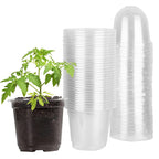 30Pcs Plant Nursery Pots With Dome & Drainage Holes