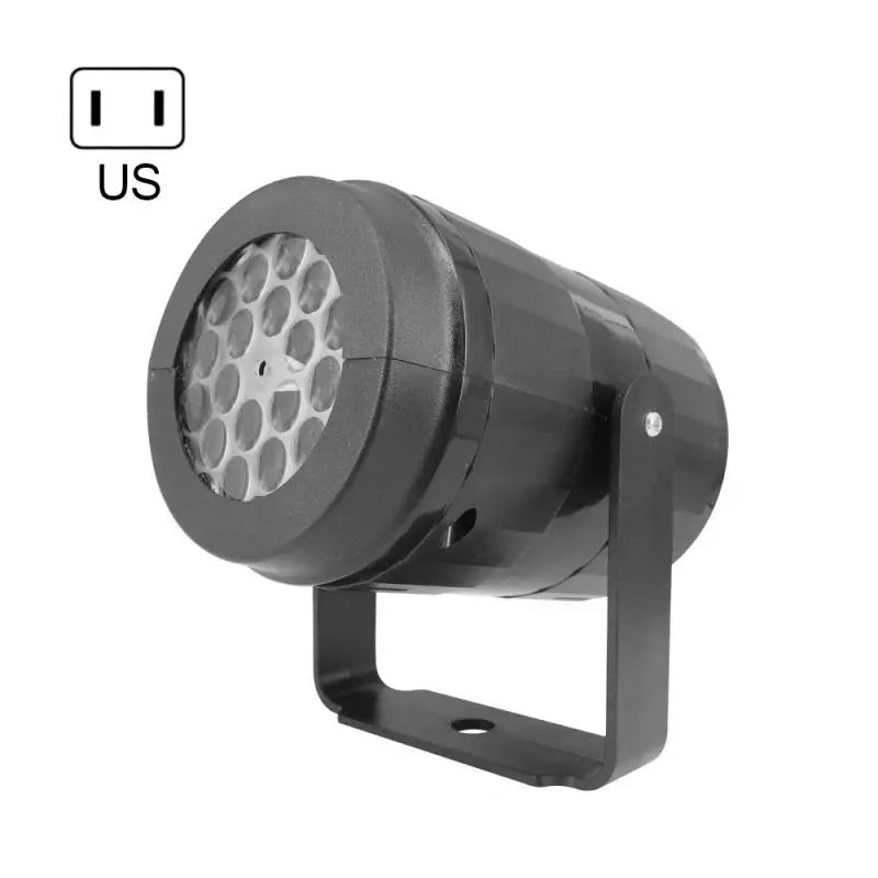 Christmas Party Lights Snowflake Projector Light Led Stage Light Rotating Xmas Pattern Outdoor Holiday Lighting Garden Christmas Decor - soilcommander