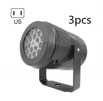 Christmas Party Lights Snowflake Projector Light Led Stage Light Rotating Xmas Pattern Outdoor Holiday Lighting Garden Christmas Decor - soilcommander