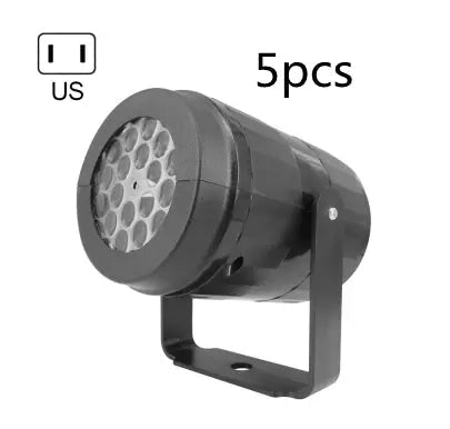 Christmas Party Lights Snowflake Projector Light Led Stage Light Rotating Xmas Pattern Outdoor Holiday Lighting Garden Christmas Decor - soilcommander
