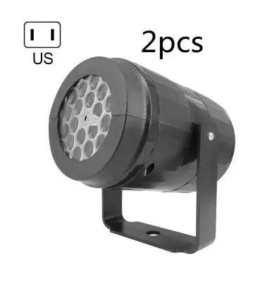 Christmas Party Lights Snowflake Projector Light Led Stage Light Rotating Xmas Pattern Outdoor Holiday Lighting Garden Christmas Decor - soilcommander
