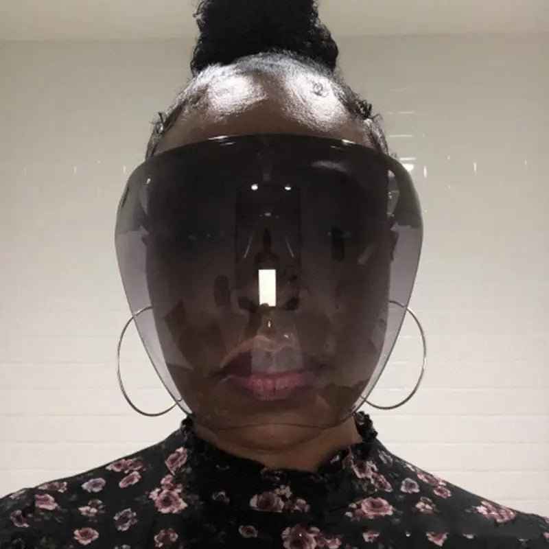 Clear Anti-Spray Protective Face Shield Safety Glasses