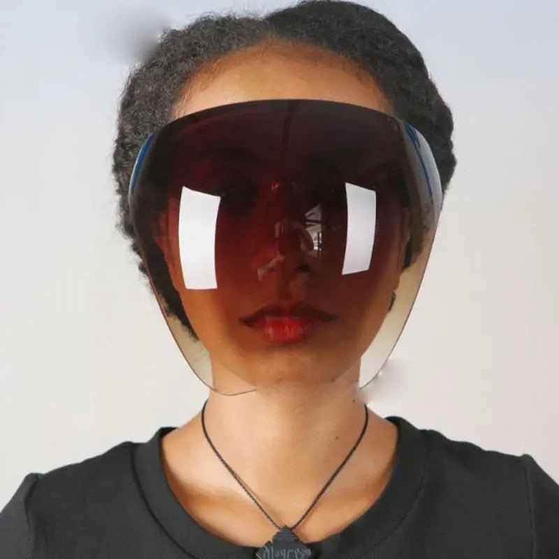 Clear Anti-Spray Protective Face Shield Safety Glasses
