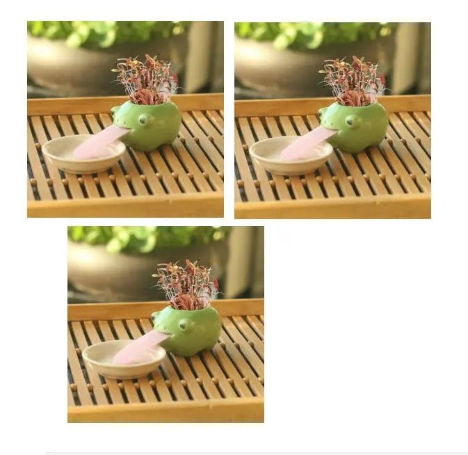 Compact Lightweight Tiny Plant Pot for mini plants, grass, succulents, or herbs - soilcommander