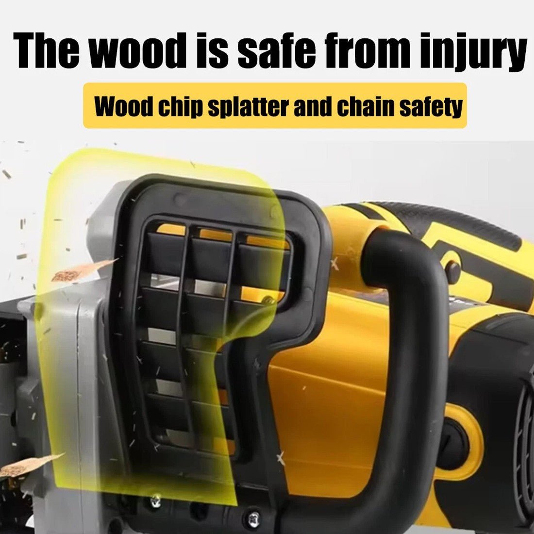 Corded Chainsaw UK: 2500W 40cm Bar For Garden Clearance - soilcommander