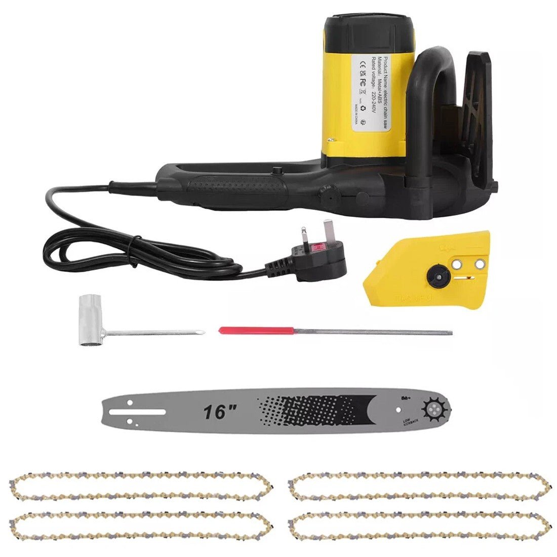 Corded Chainsaw UK: 2500W 40cm Bar For Garden Clearance - soilcommander