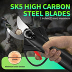 Cordless Electric Tree Pruning Shears With 2PCS 2Ah Lithium Battery - soilcommander