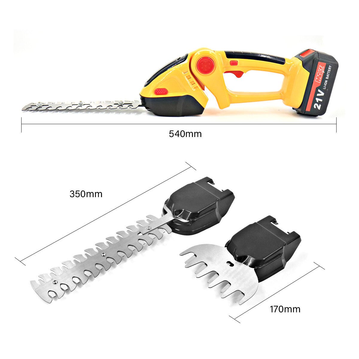 Cordless Hedge Trimmer & Grass Shear 21V Kit - soilcommander