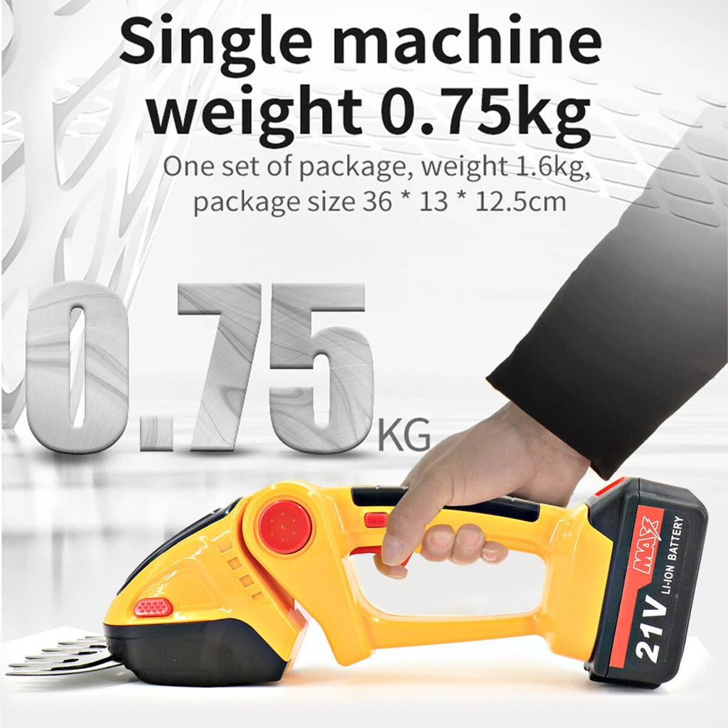 Cordless Hedge Trimmer & Grass Shear 21V Kit - soilcommander
