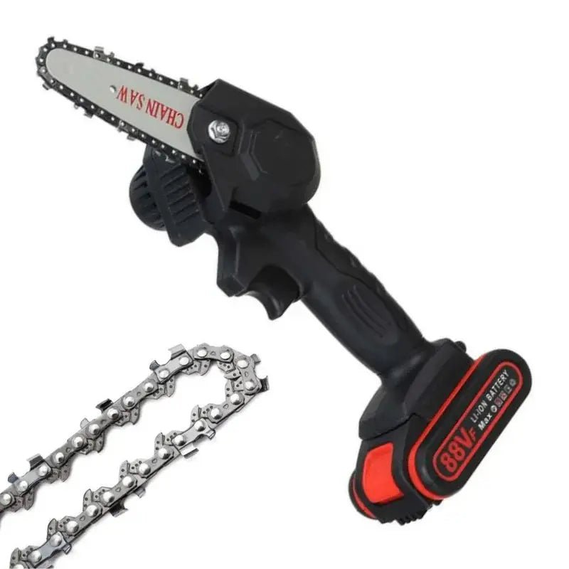 Cordless Mini Chainsaw Rechargeable Electric Saw for Tree Trimming - soilcommander