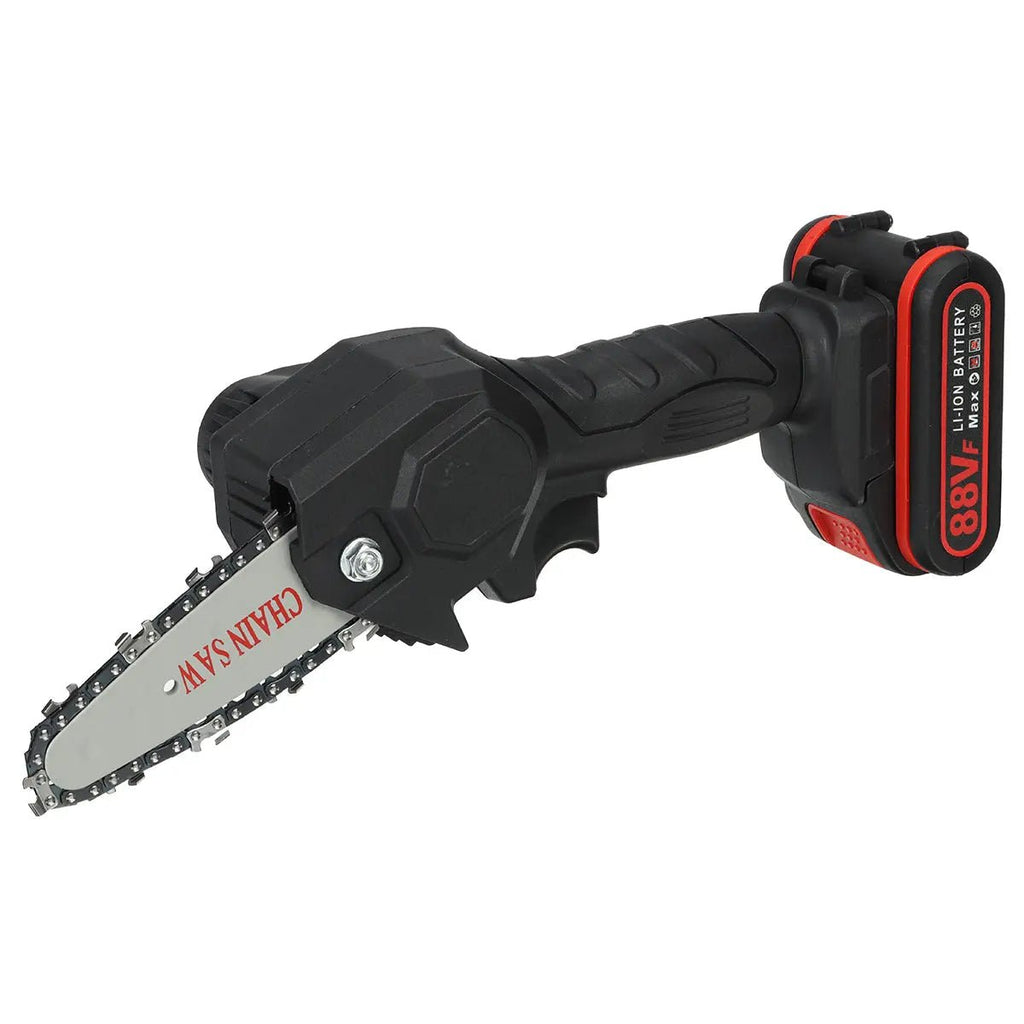 Cordless Mini Chainsaw Rechargeable Electric Saw for Tree Trimming - soilcommander