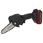 Cordless Mini Chainsaw Rechargeable Electric Saw for Tree Trimming - soilcommander
