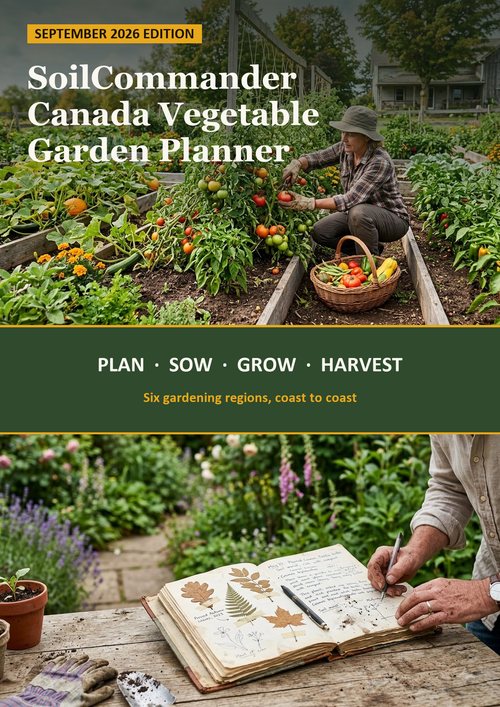 Canada vegetable garden planner PDF cover — printable planting planner