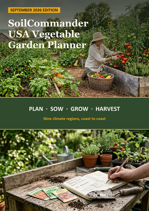 USA vegetable garden planner PDF cover — printable planting planner