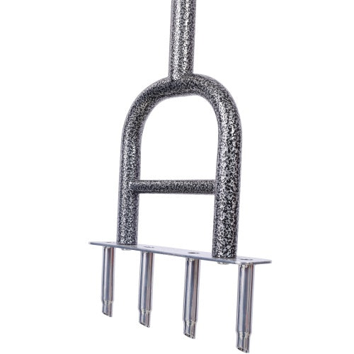 4 Corer Manual Plug Lawn Grass Aerator Tool with Soft Rubber Grip for Loosening Soil