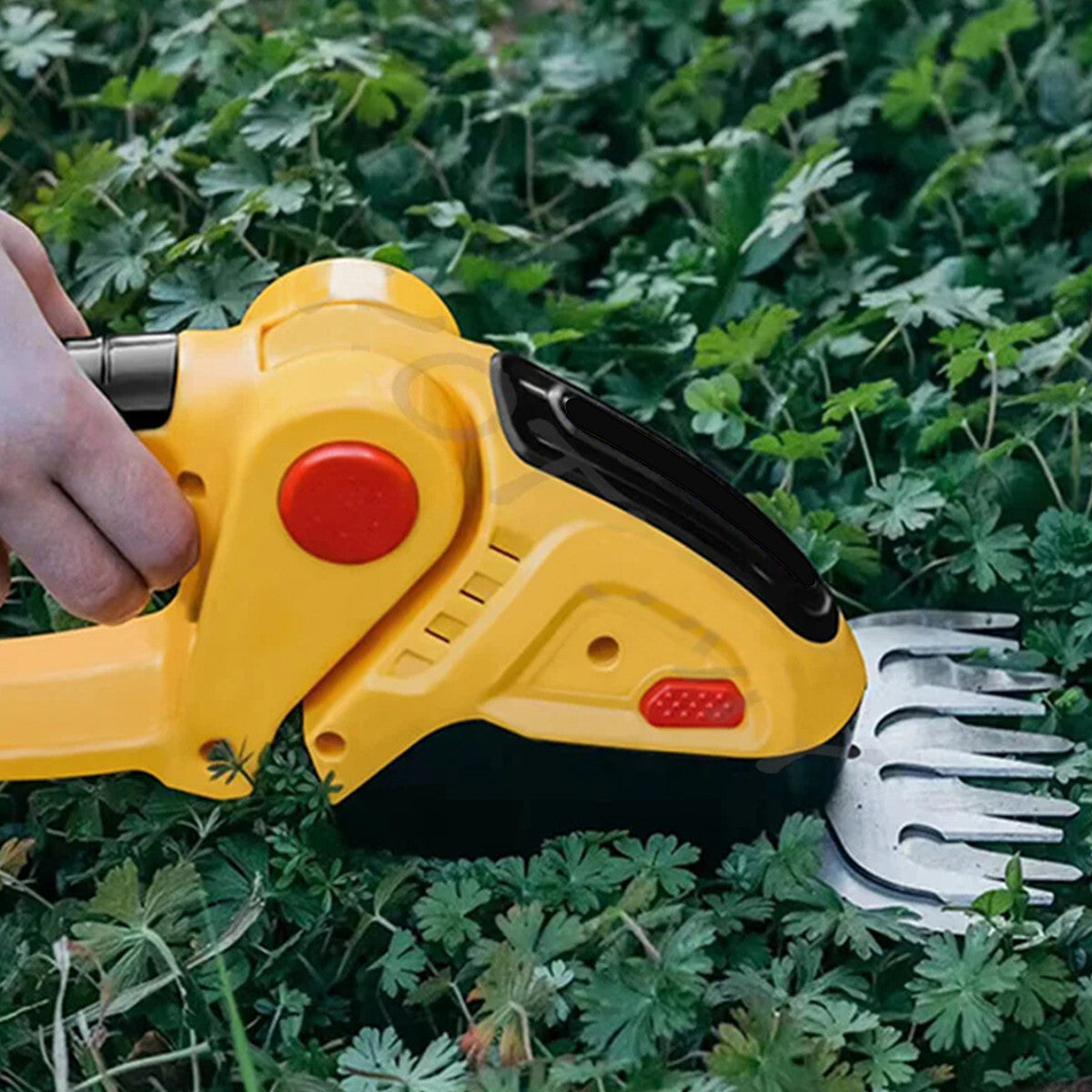 21V Cordless Hedge Trimmer 2in1 Grass Shear Shrub Branch Cutter With 2 Batteries