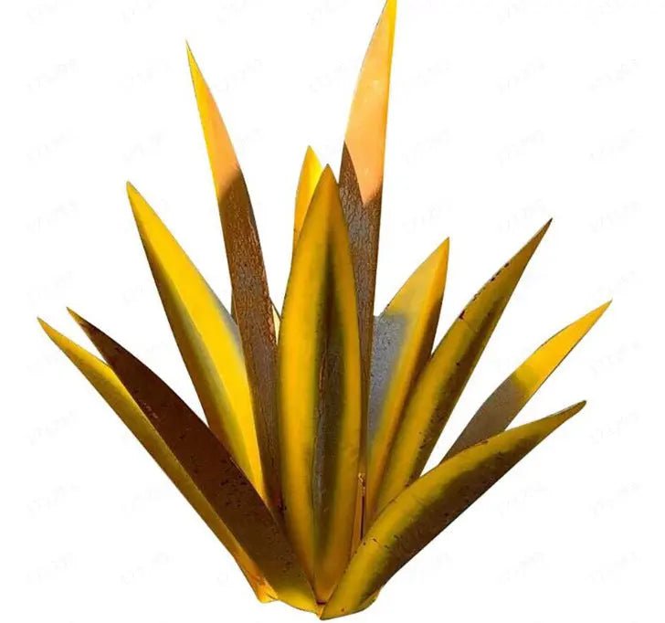 DIY Metal Art 9 Leaves Tequila Rustic Sculpture Rust Garden Yard Art Statues Craft Home Decor Signs Decoration - soilcommander