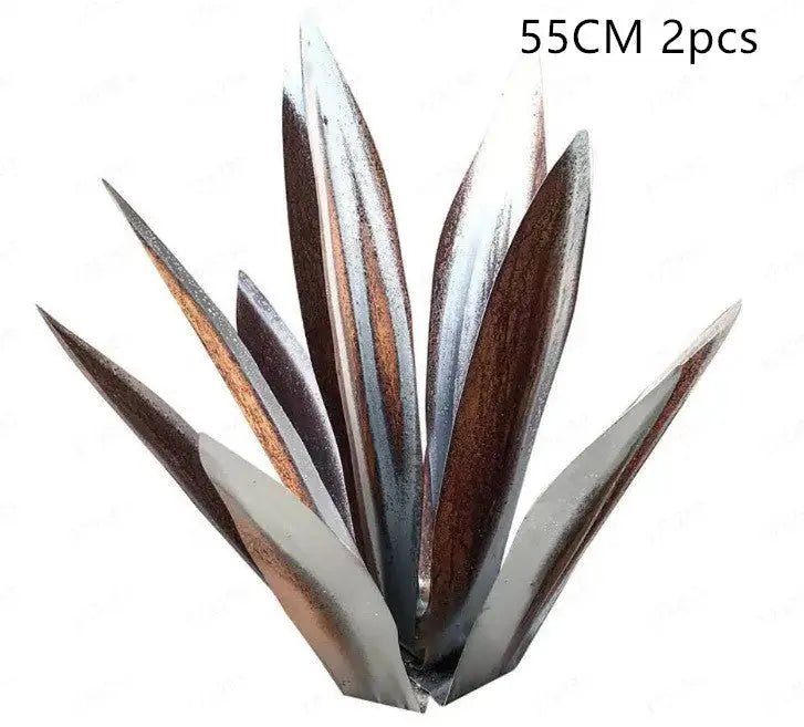 DIY Metal Art 9 Leaves Tequila Rustic Sculpture Rust Garden Yard Art Statues Craft Home Decor Signs Decoration - soilcommander