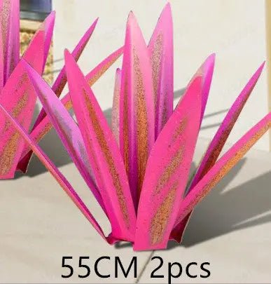 DIY Metal Art 9 Leaves Tequila Rustic Sculpture Rust Garden Yard Art Statues Craft Home Decor Signs Decoration - soilcommander