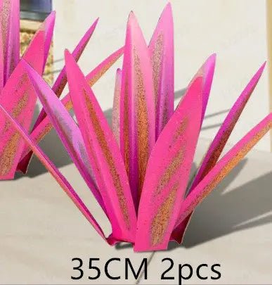 DIY Metal Art 9 Leaves Tequila Rustic Sculpture Rust Garden Yard Art Statues Craft Home Decor Signs Decoration - soilcommander