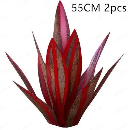 DIY Metal Art 9 Leaves Tequila Rustic Sculpture Rust Garden Yard Art Statues Craft Home Decor Signs Decoration - soilcommander