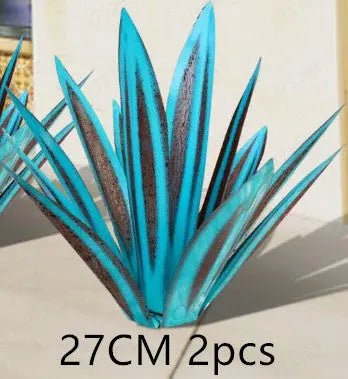 DIY Metal Art 9 Leaves Tequila Rustic Sculpture Rust Garden Yard Art Statues Craft Home Decor Signs Decoration - soilcommander