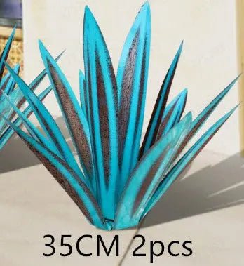 DIY Metal Art 9 Leaves Tequila Rustic Sculpture Rust Garden Yard Art Statues Craft Home Decor Signs Decoration - soilcommander