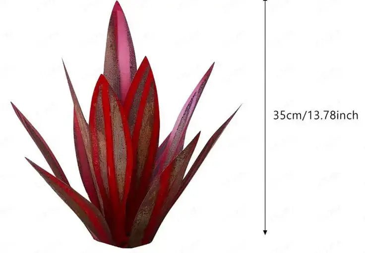 DIY Metal Art 9 Leaves Tequila Rustic Sculpture Rust Garden Yard Art Statues Craft Home Decor Signs Decoration - soilcommander