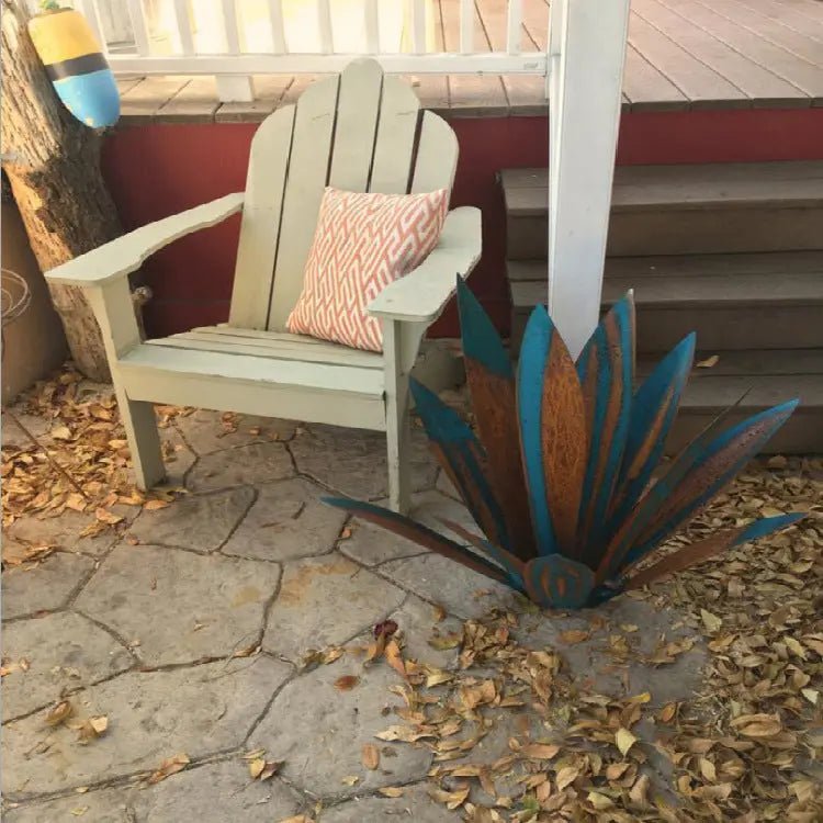DIY Metal Art 9 Leaves Tequila Rustic Sculpture Rust Garden Yard Art Statues Craft Home Decor Signs Decoration - soilcommander