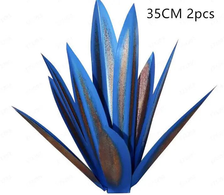 DIY Metal Art 9 Leaves Tequila Rustic Sculpture Rust Garden Yard Art Statues Craft Home Decor Signs Decoration - soilcommander