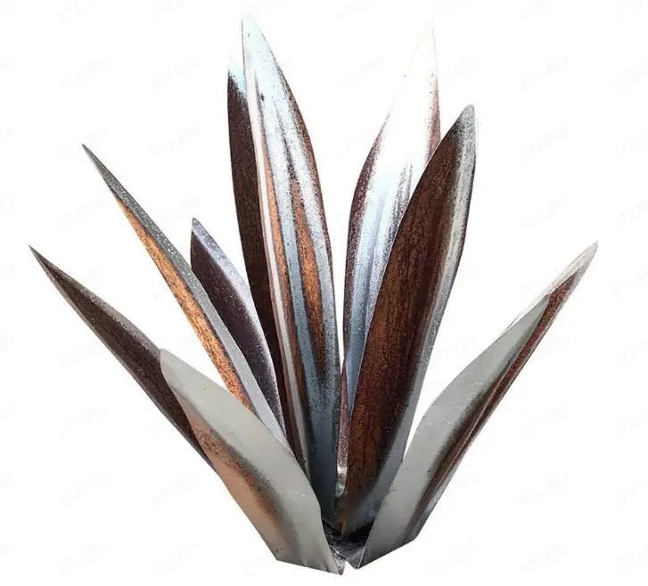 DIY Metal Art 9 Leaves Tequila Rustic Sculpture Rust Garden Yard Art Statues Craft Home Decor Signs Decoration - soilcommander