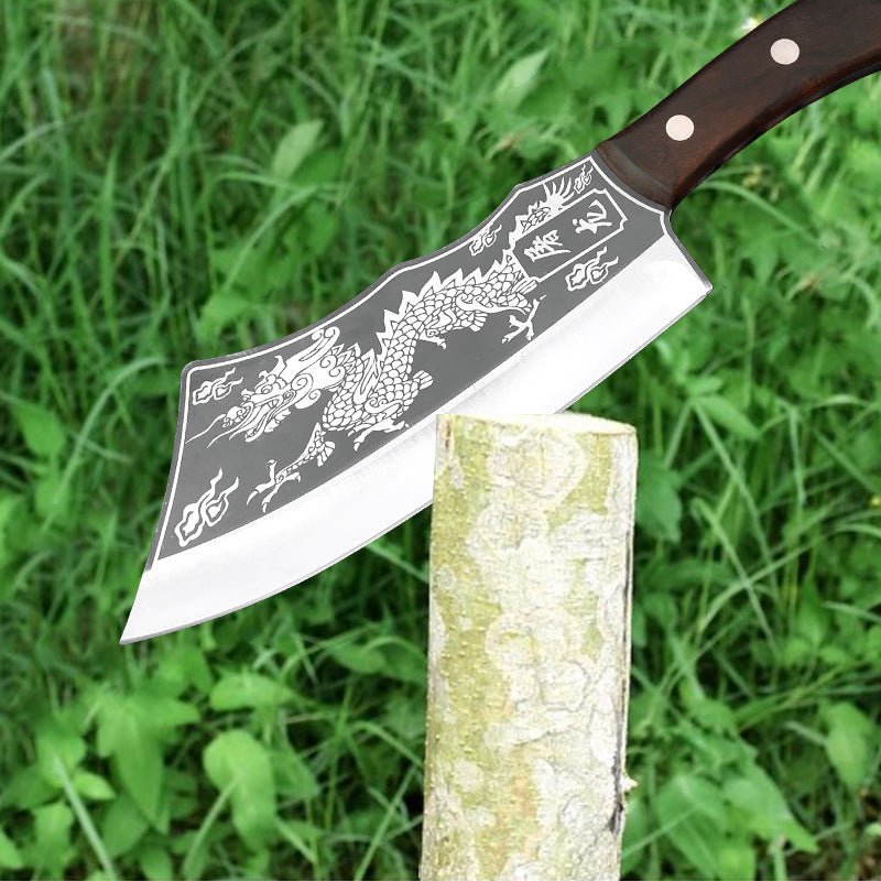 Dragon Forged Steel Machete Sickle & Brush Cutter - soilcommander