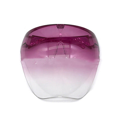 Clear Anti-Spray Protective Face Shield Safety Glasses